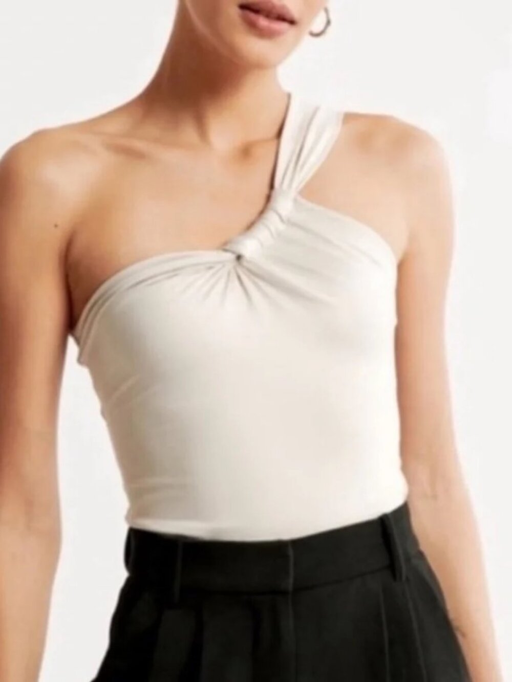 Abercrombie Sleek One-Shoulder Twist Top